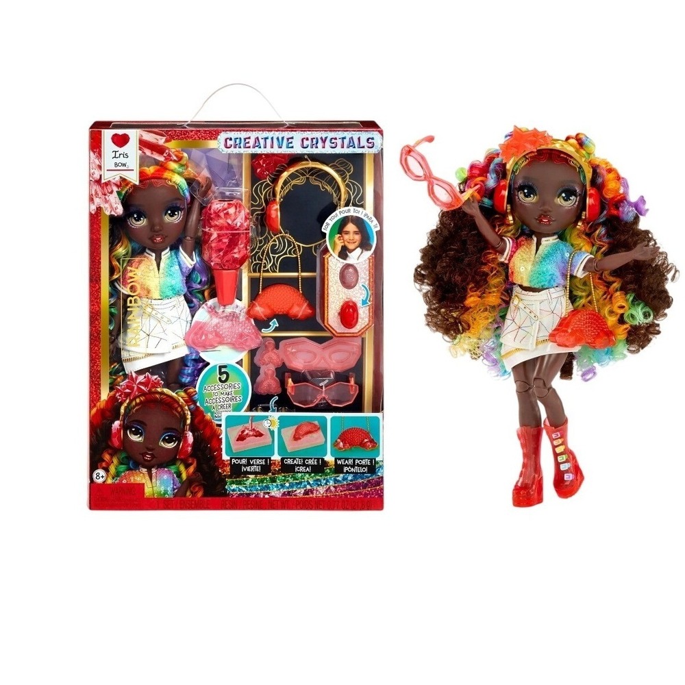 Rainbow High Creative Crystals Iris Bow Fashion‎ Doll with Accessories